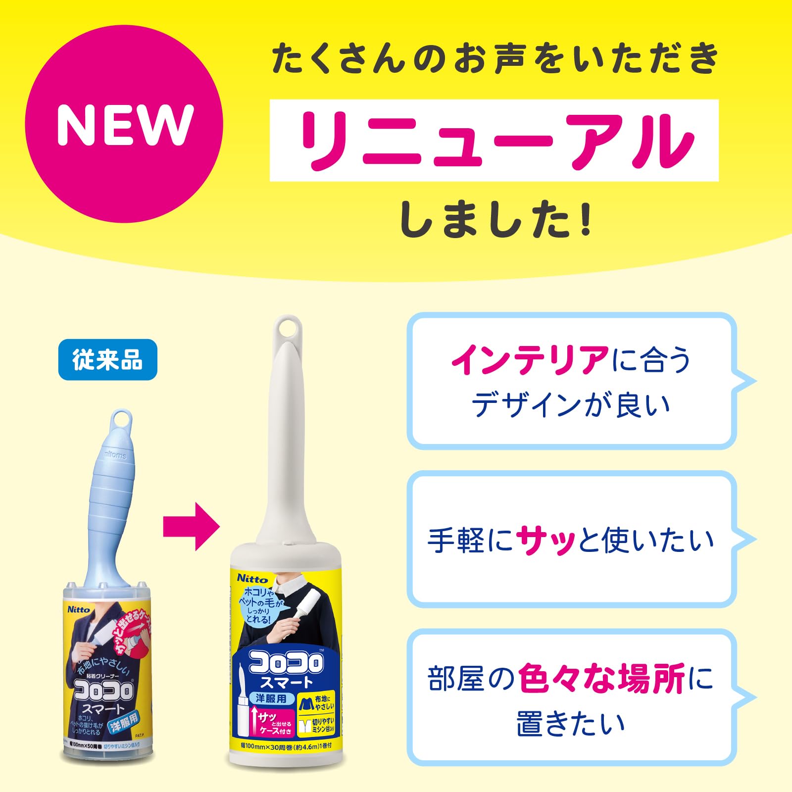 ニトムズ スペアテープ 業務用 コロコロ 衣類用 スペア クッション 6巻