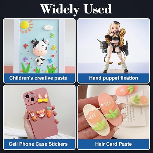 Miniatura 4 de 300 puntos de pegamento transparentes de doble cara  Puntos adhesivos fuertes y sin rastros para fotos, pósteres versátiles de oficina y hogar,