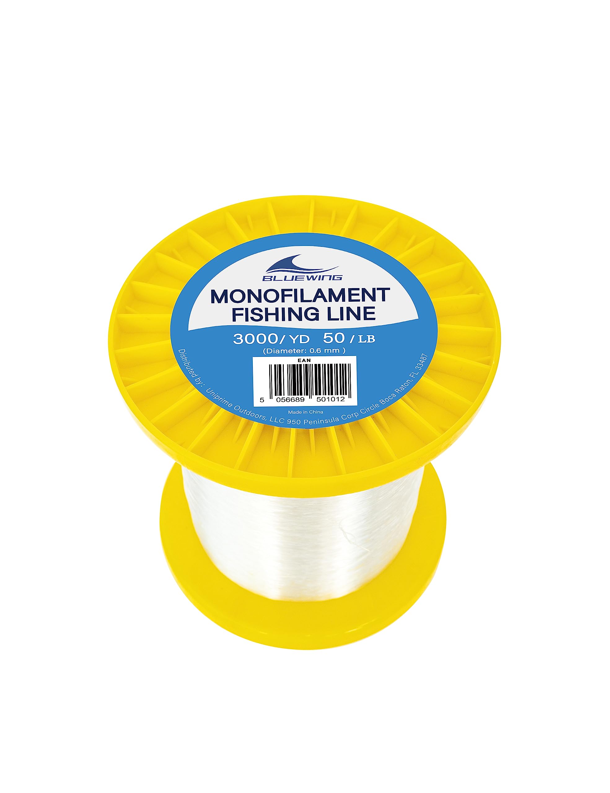BLUEWING Monofilament Fishing Line Clear Mono Fish Wire Thin Diameter String 6-400 lbs, 50-3000 Yards