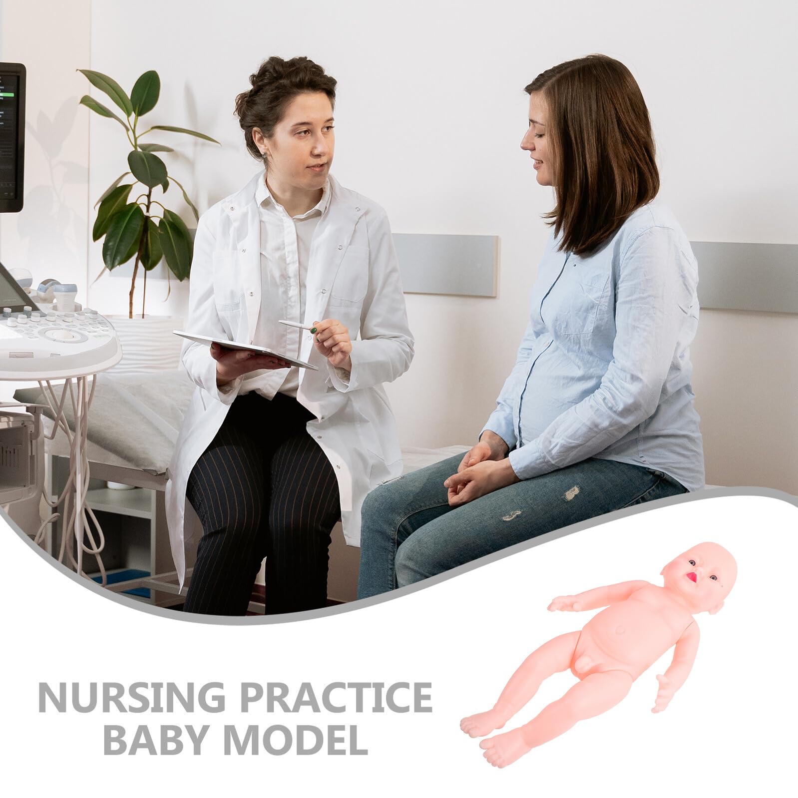 Hohopeti Bambola Neonata Realistica in Vinile, Didattico Rosa | Formazione e Fotografia Artistica, Aspetto Realistico e Simulazione, per Mamme in Attesa e Ragazzo Ragazza