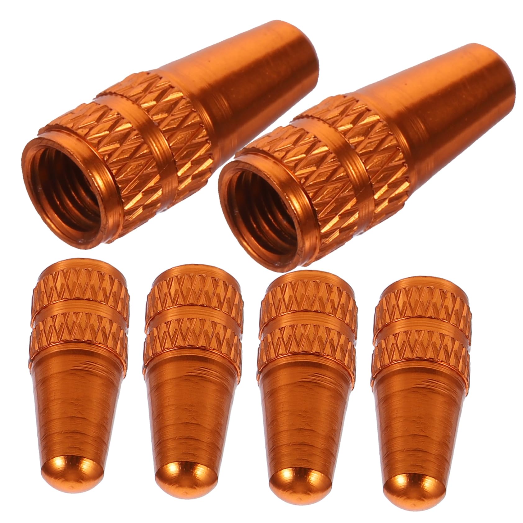 WHAMVOX Valve Caps Dust Covers 6 Pcs Aluminum Bike Tire Air Valve Caps Road Bike Fit