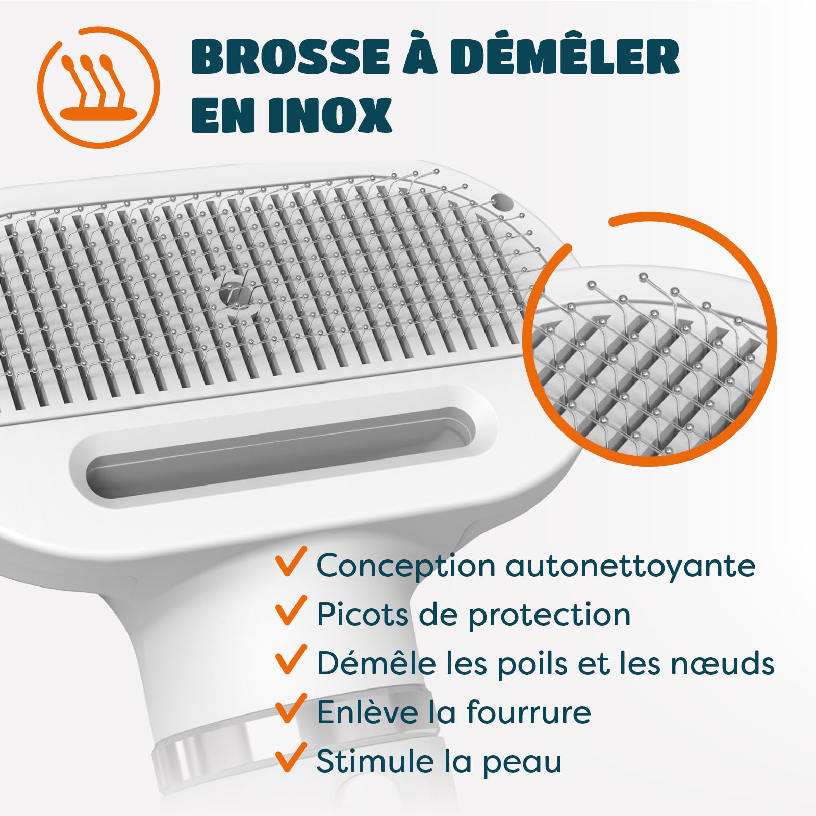 KUUBIA Séchoir 5 en 1 Pour Chien et Chat | Pulseur Avec Brosse Slicker | Sèche Poils Puissant 900 W | Portable, Silencieux, Ions Négatifs, NTC