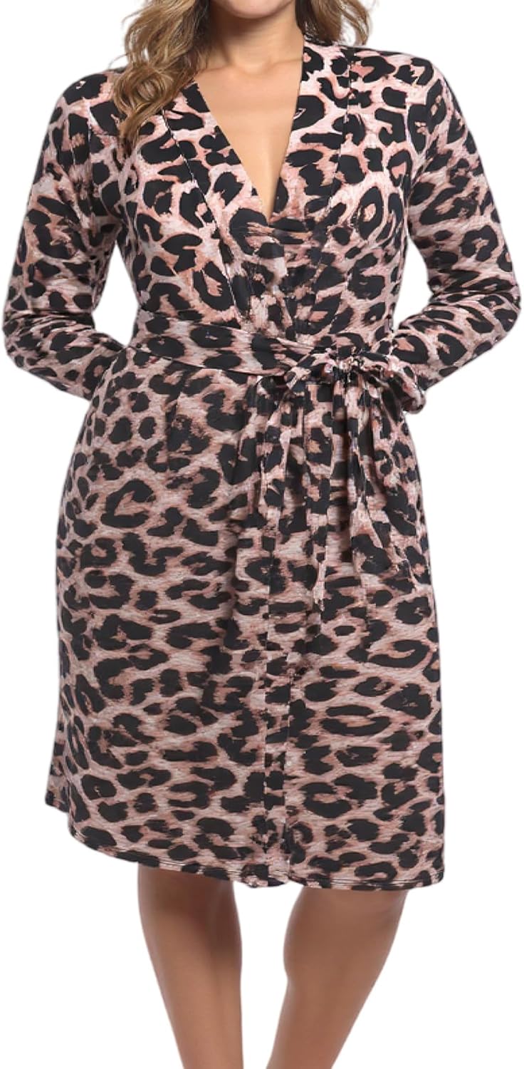 SUFEINI Maternity Robe and Matching Swaddle Blanket Set, Plus Size Women Postpartum Robes Sleepwear New Mommy Gift - Image 2