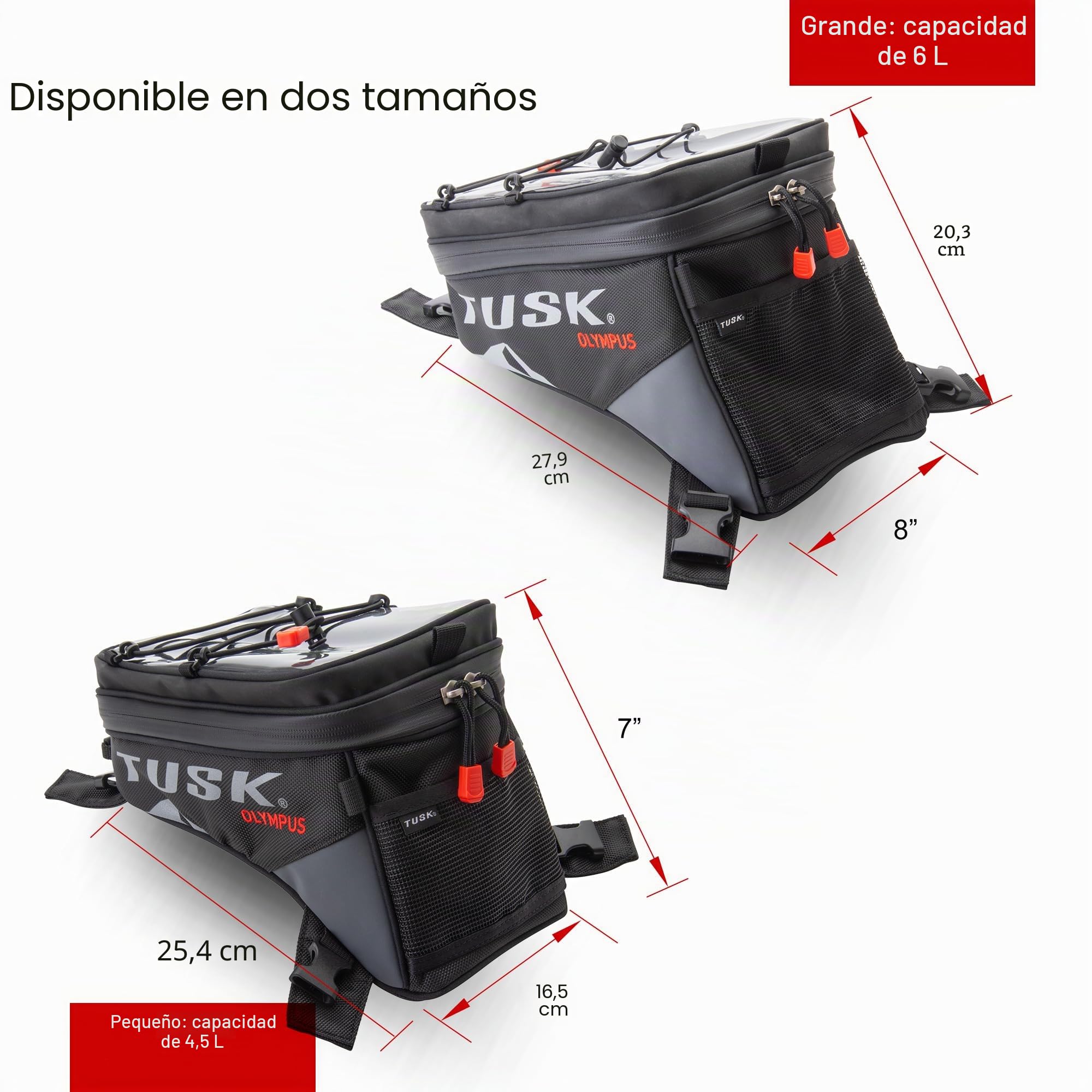 Tusk, Olympus, Bolsa de depósito pequeña, Negro y Gris