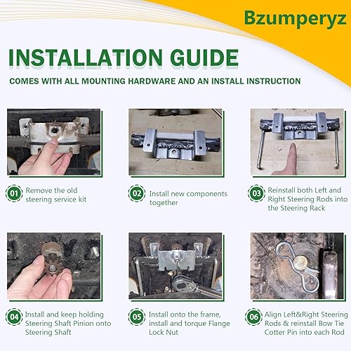 Miniatura 5 de 753-11064B CR12 Kit de servicio de dirección para Cub Cadet CC30 CC30H CC30E Hydro Mini Riders/MTD Columbia CR30 / Craftsman R1000 cortacésped