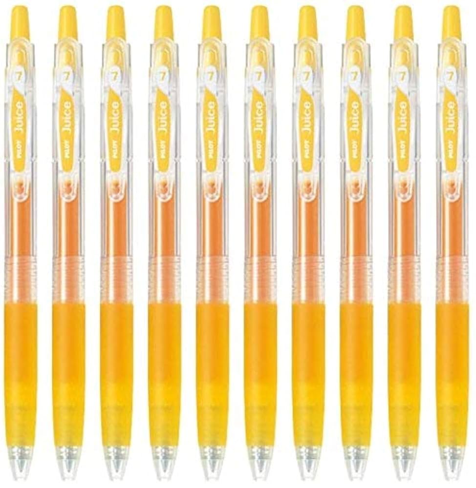 Pilot FEDD 0.7 ボールペン イエロー Amazon | Pilot Juice 0.7mm ゲルインクボールペン イエロー
