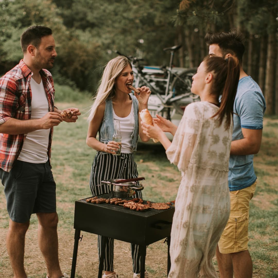 Durandal Plateau de barbecue pour barbecue et four, tapis de cuisson pour barbecue à gaz et au charbon de bois, avec revêtement anti-adhésif, facile à nettoyer, accessoires de barbecue, poêle à