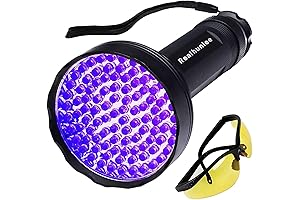 BulbHead UV Black Light Flashlight, 100 LED Pet Urine Detector