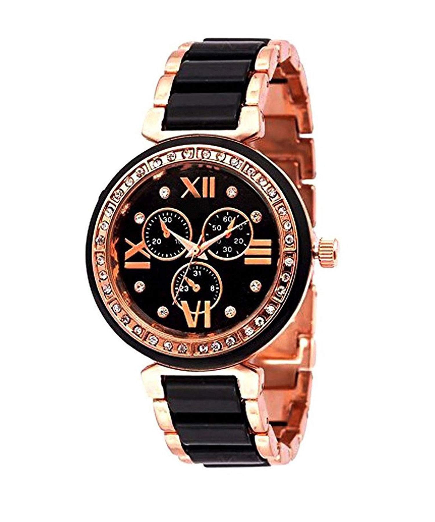 VM Creation :- 09 iik Coper Black Color Steel Band and Diamond On Dial Dial Color Multi Analog Watch for Men and Boy (B08HJK1D2V) Amazon Price History, Amazon Price Tracker