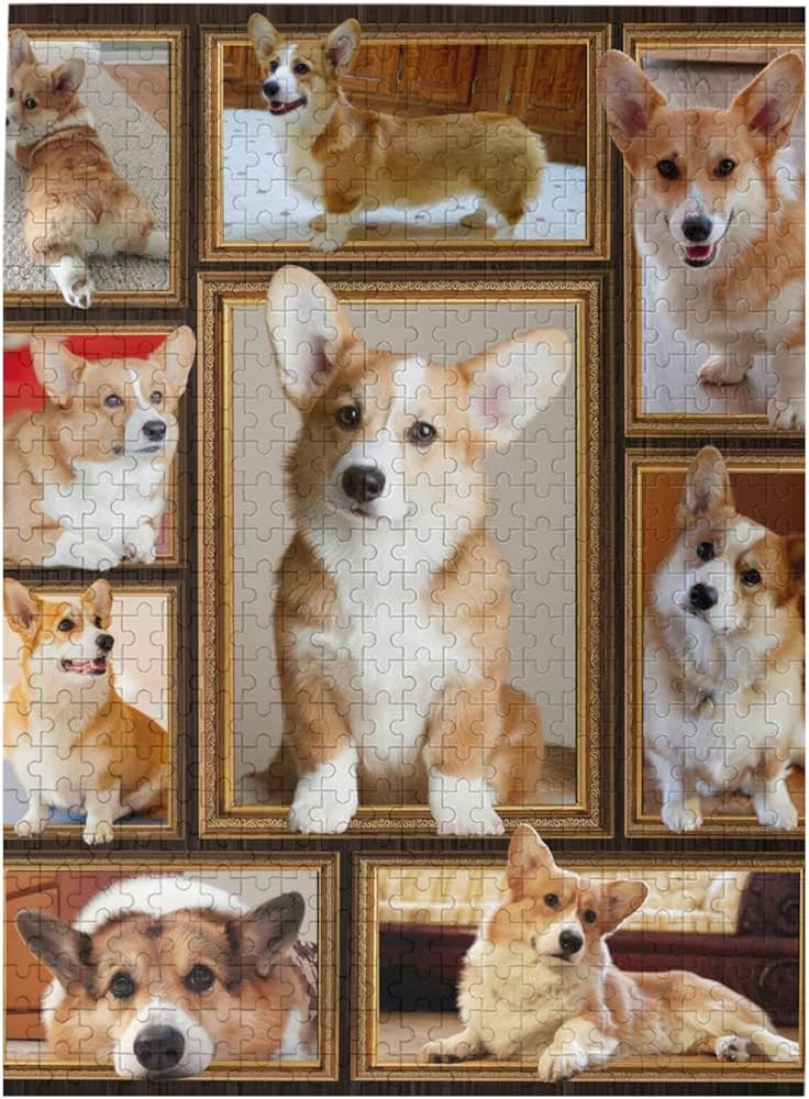 新品未使用、未開封です。 コーギーのジグゾーパズルとフレーム付きです。 Amazon.co.jp: ジグソーパズル 500ピース Corgi 可愛い コーギー 7歳