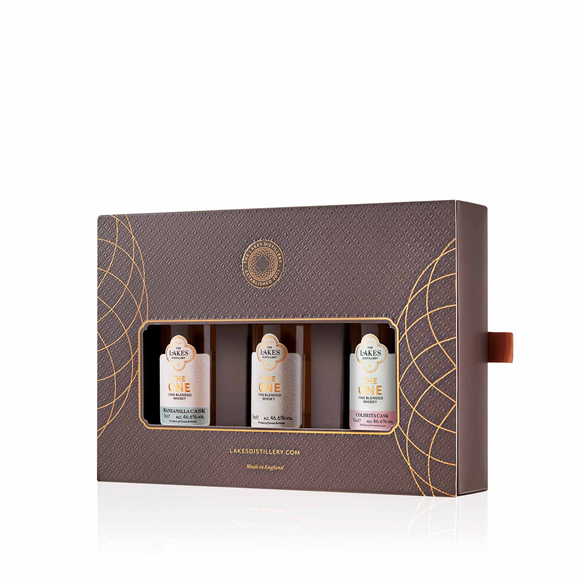 The Lakes Whisky Collection 3 x 5cl Miniature Blended Malt Whisky Gift Set from The Lakes Distillery