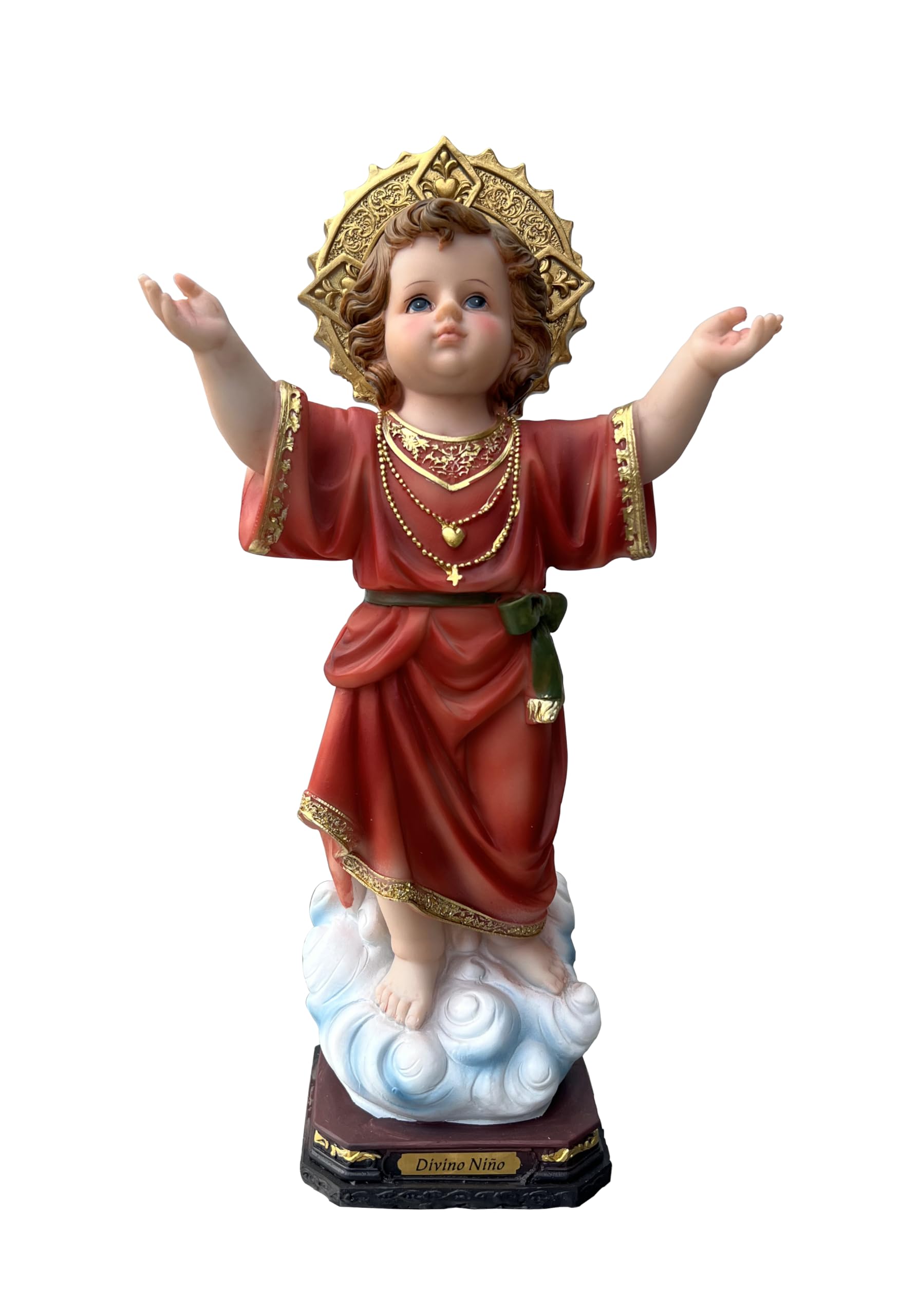 Baby Jesus Niño Dios Holy Religious Figurine Decoration Christian Decor Religious Statue Catholic Gift The Pilgrim Sculptures Chapel Figurine (12 Inch)
