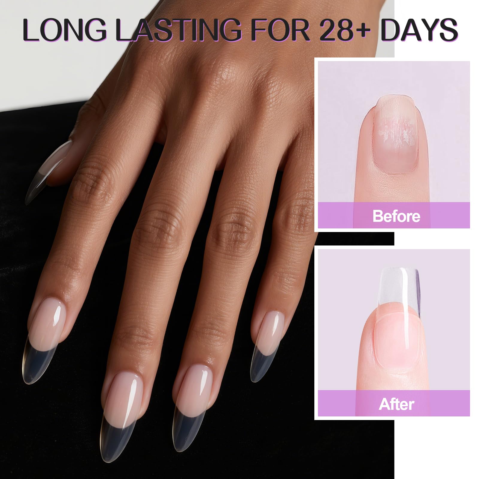 TOROKOM Acrylic Powder, Large 120g/4.23oz Capacity Professional Acrylic Nail Powder for Nail Extension Nail Carving - Image 3
