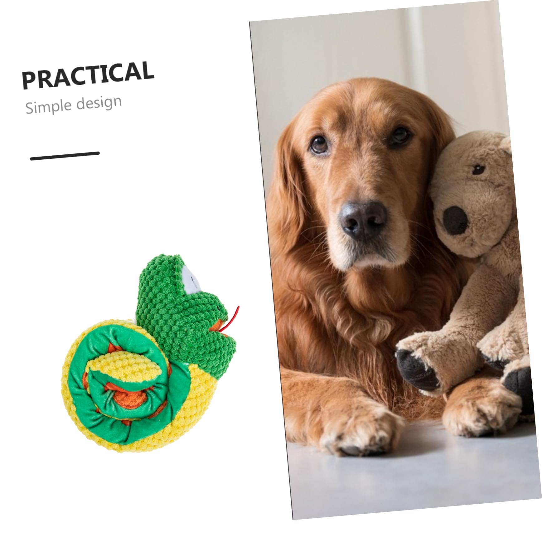 SUPVOX 3pezzi Giocattolo Snuffle Snake Per Cani e Gatti Gioco Interattivo Per Nascondere Cibo Stimola La Curiosità e Riduce Lo Stress Accessorio Per Addestramento e Divertimento Per