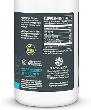 Fulvic Acid Trace Minerals Supplement Organic Liquid Minerals | 32 Servings
