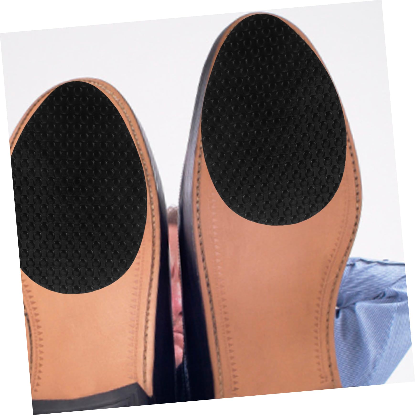 SHERCHPRY 5 Sätze Anti-rutsch-sohlenaufkleber Absatzschützer Für Schuhe Einlegesohlen Für Absätze Rutschfeste Schuhsohlenpolster Fersenschutz Für High Heels Vinylharz Schwarz 10 Paare * 5
