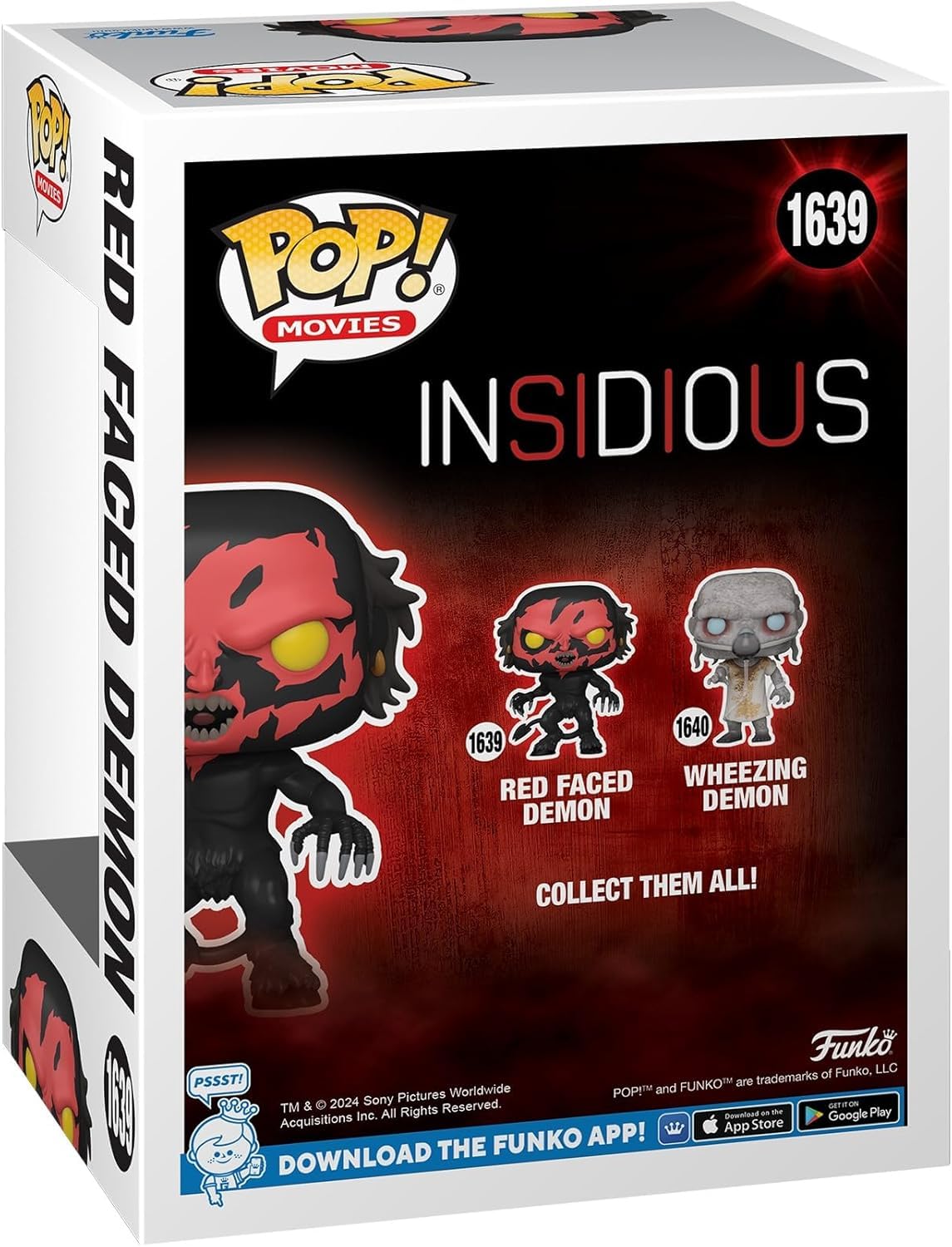 POP Movies: Insidious - Figura de vinilo Funko de demonio de cara roja (incluye funda protectora de caja compatible) multicolor de 3.75 pulgadas