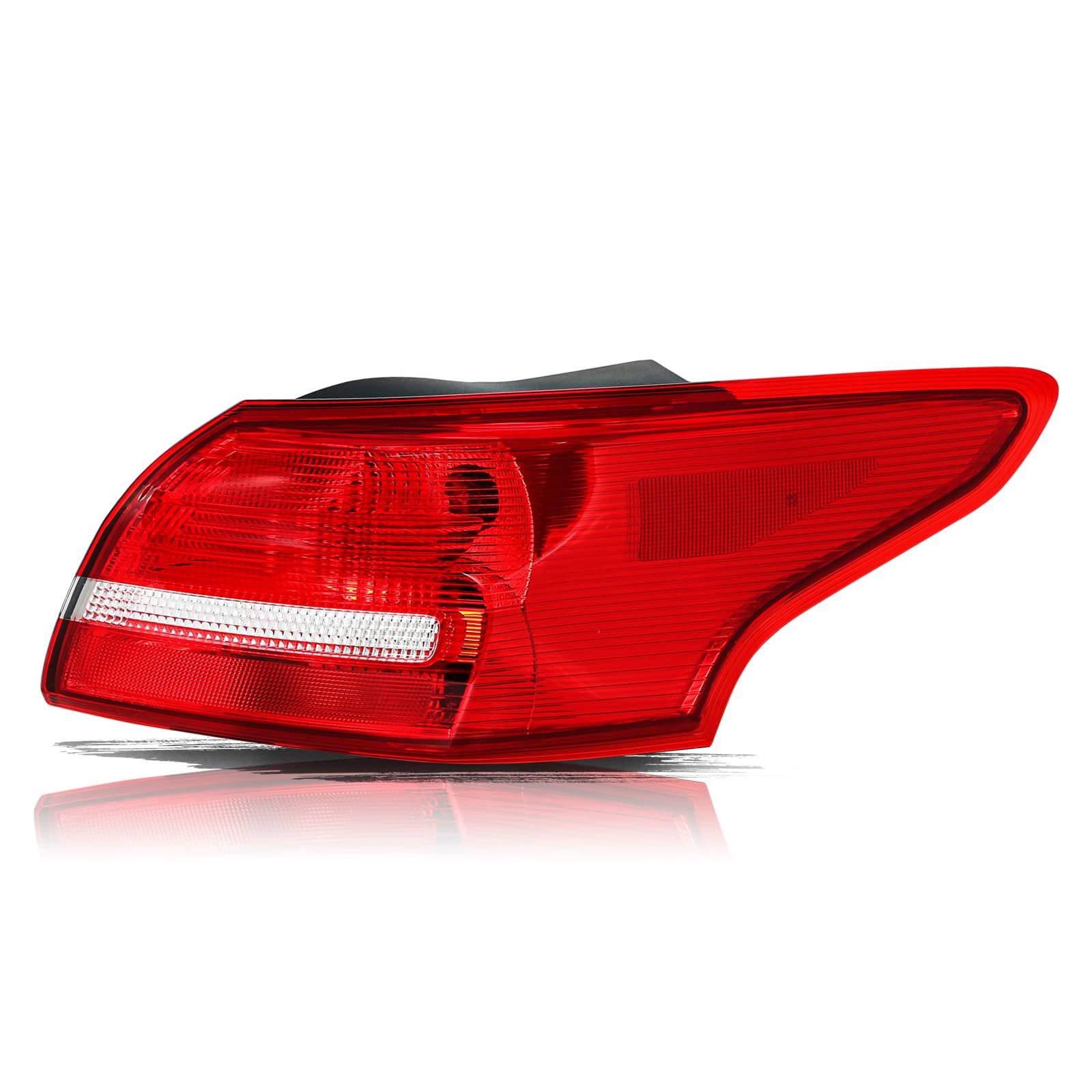 Aosky Halogen Tail Light Assembly Compatible with 2015 to 2018 Ford Focus