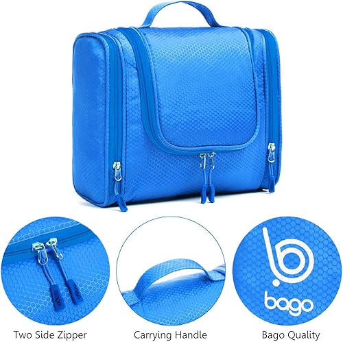 Miniatura 2 de bago Neceser de viaje para mujeres y hombres, bolsa de aseo grande impermeable colgante grande para baño y bolsa de viaje para organizador de