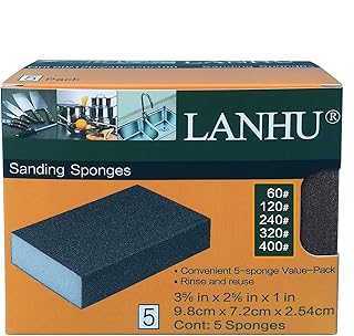 Sponsored Ad - Sanding Sponge, Sanding Blocks, Rust Removal of Kitchen Cookware and Rusted Metal, Grit 60 120 240 320 400,...