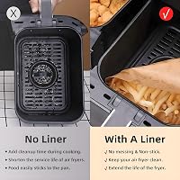 SUBEEN Légfryer papír 100db 20x14cm Ninja AF300EU AF400EU kompatibilis 3