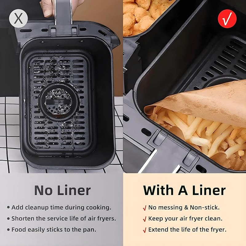 SUBEEN Légfryer papír 100db 20x14cm Ninja AF300EU AF400EU kompatibilis