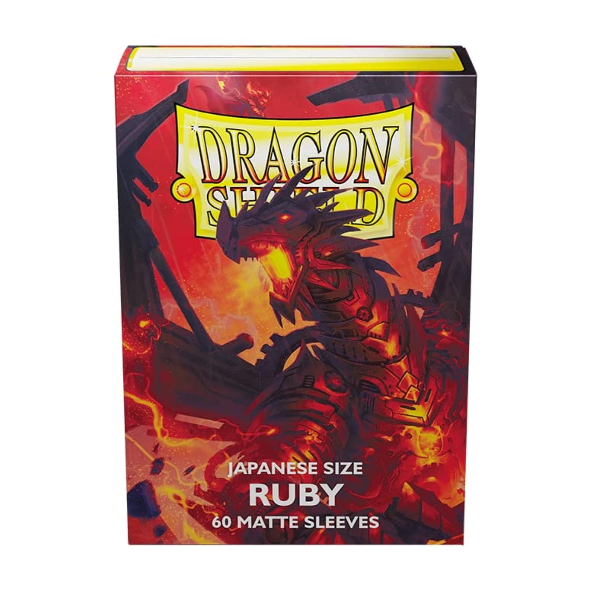 Dragon Shield Matte Ruby Kartenhüllen – 5 X 100 Stück, Standardgröße, 120 µ, Archivsicher