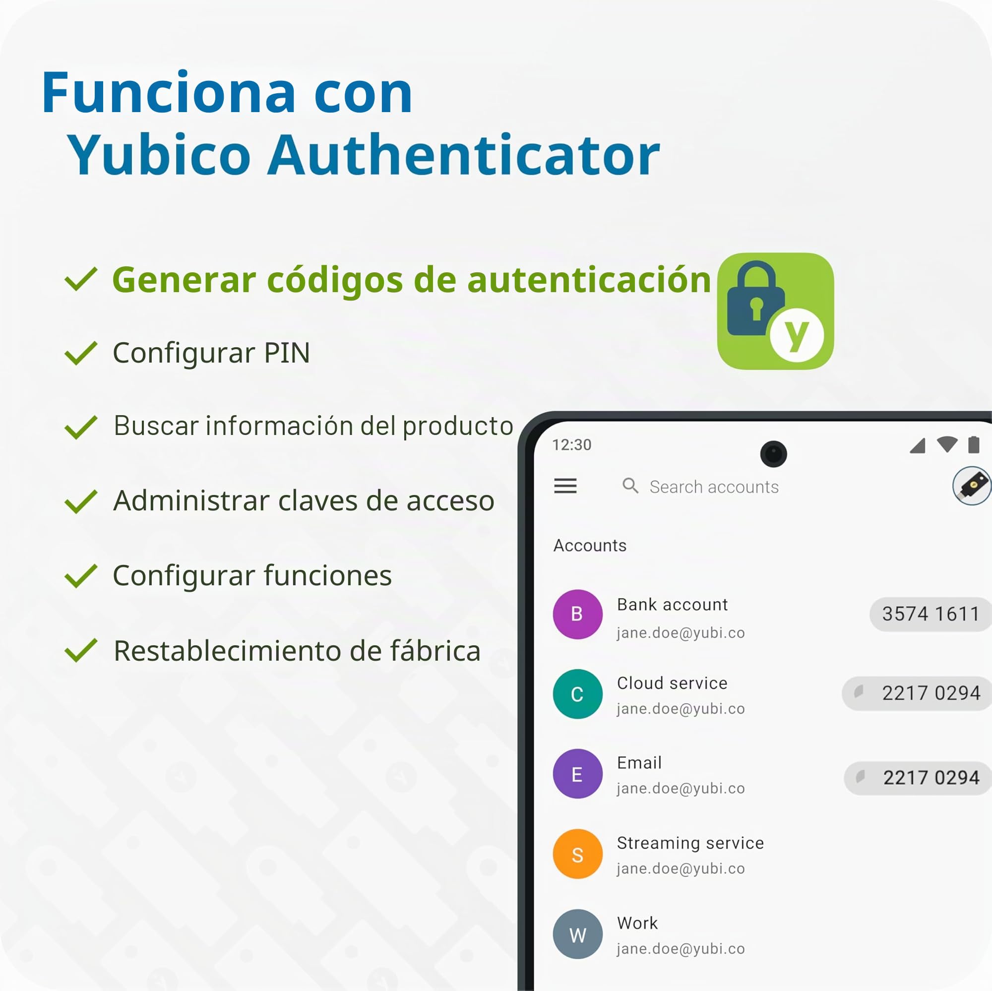 Yubico - Paquete YubiKey 5 NFC (USB-A + USB-C) - Llave de Seguridad y contraseña para autenticación multifactor (MFA), conexión Mediante USB o NFC, certificación FIDO - Proteja Sus Cuentas en línea
