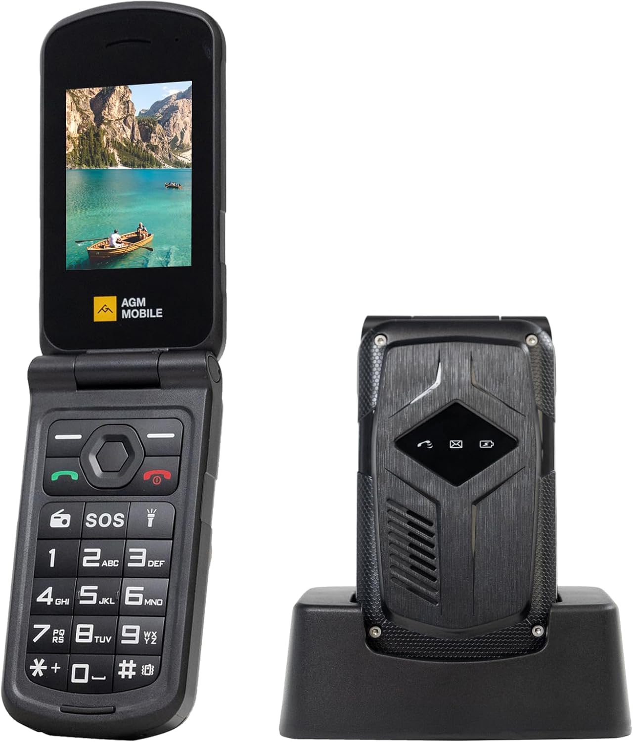 AGM M10 Flip - Telefono Cellulare Robusto 4G Dual Sim