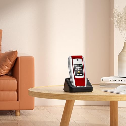 Miniatura 6 de Teléfono celular T300 4G desbloqueado con botón grande para personas mayores, compatible con sonido claro y fuerte y audífonos, botón SOS, tarjeta