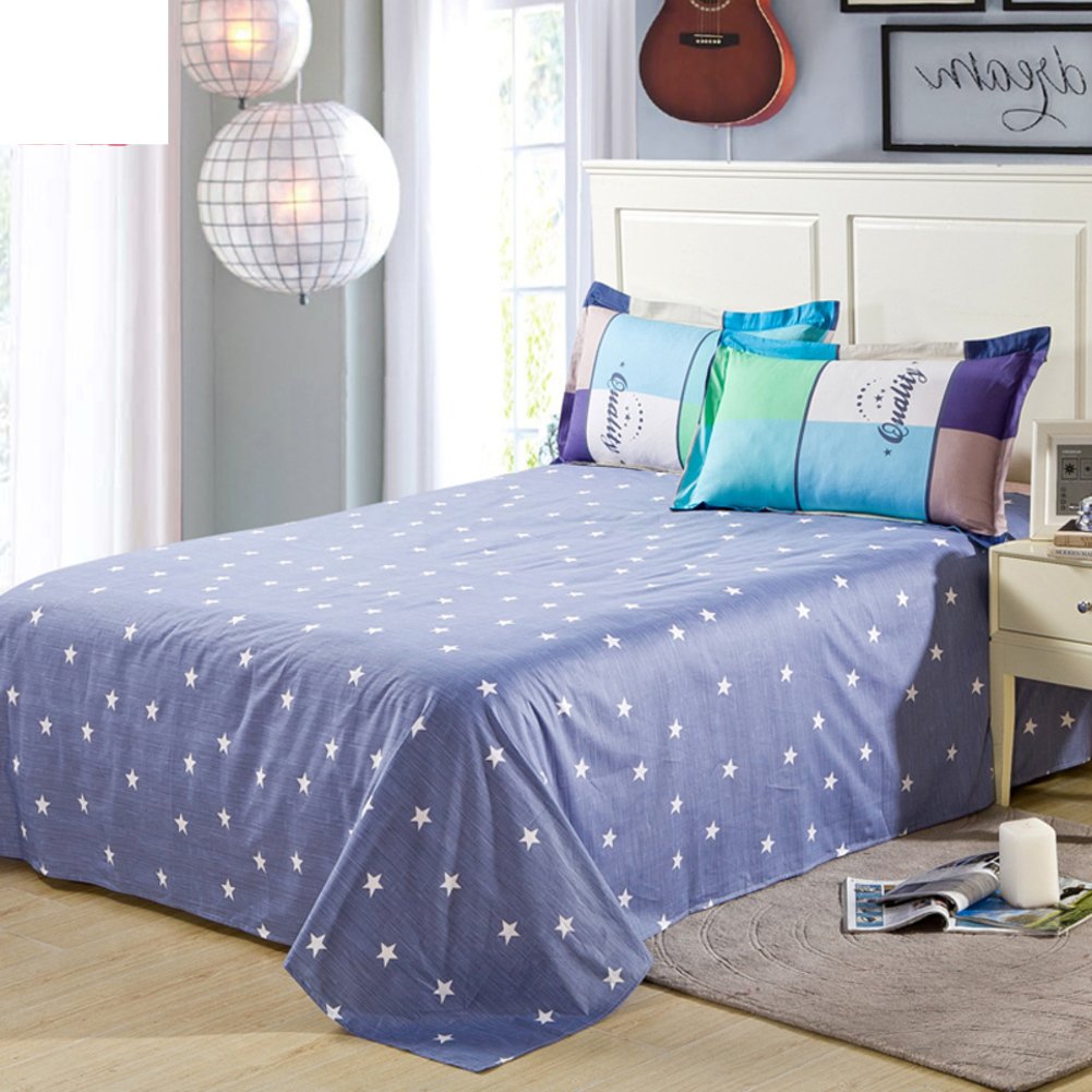 Feuilles de coton supérieures 230x250cm drap de lit double