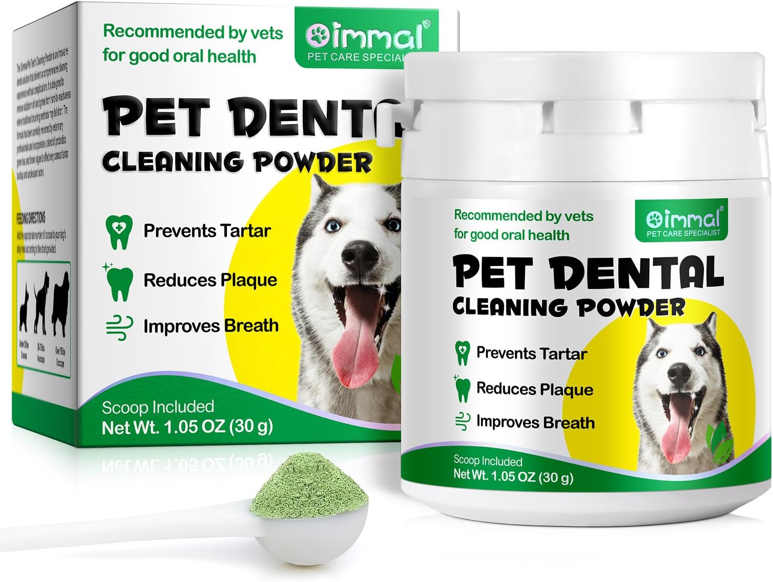Dog Teeth Cleaning Powder,30g Dogs Dental Powder for Dog Teeth Cleaning,Dog Plaque and Tartar Remover,Dog Breath Freshener-Dental Care for All Dogs