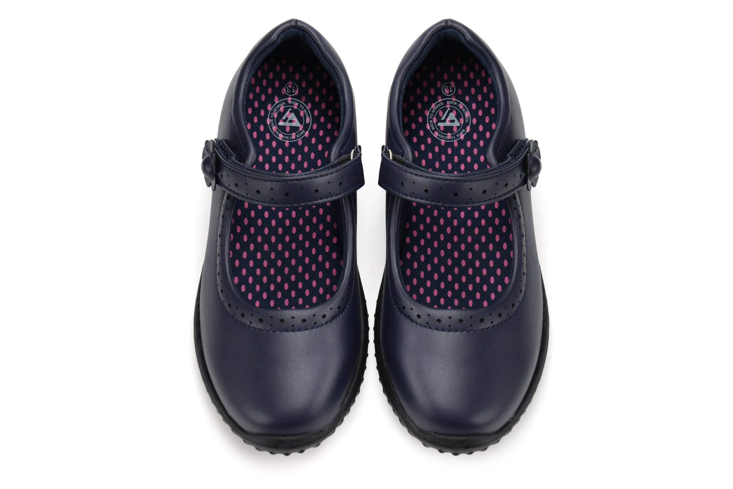 JABASIC Girl's Mary Jane School Uniform Shoes