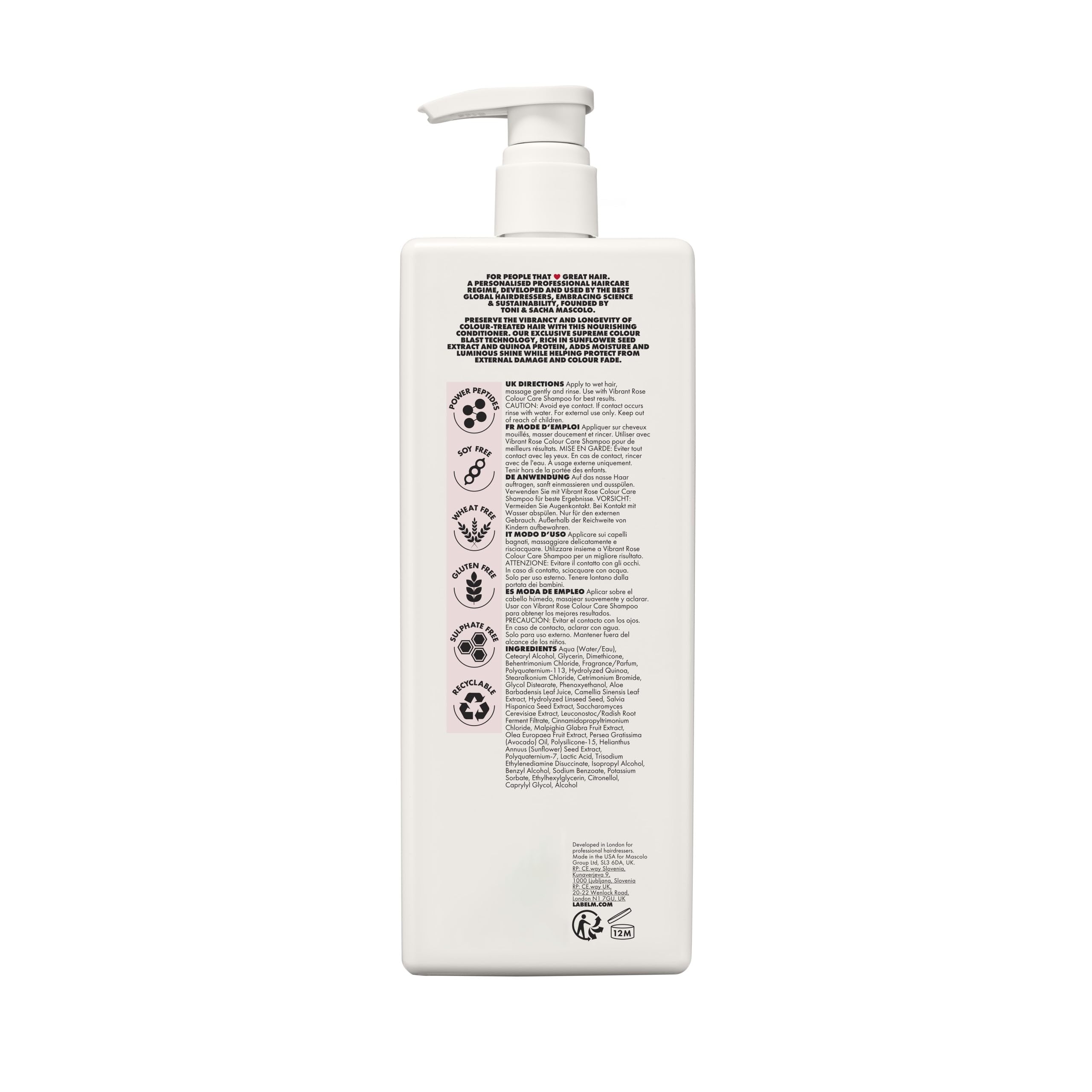 LABEL.M Vibrant Rose Colour Care Conditioner 1000ml