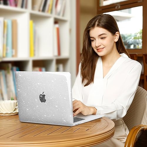 Miniatura 6 de MOSISO Funda compatible con MacBook Air de 13 pulgadas 2022 2021 2020 2019 2018 A2337 M1 A2179 A1932, carcasa rígida de plástico brillante, cubierta