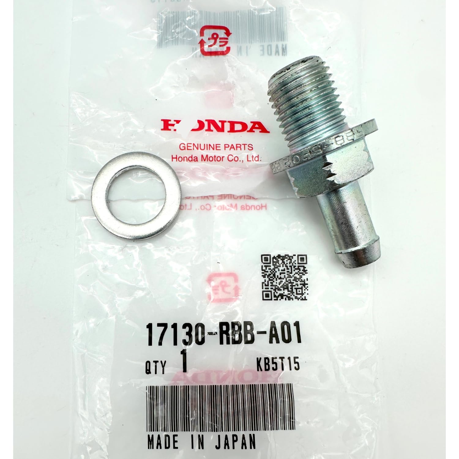 Amazon.com: Genuine PCV Valve 17130-RBB-A01 & Washer 94109-14000