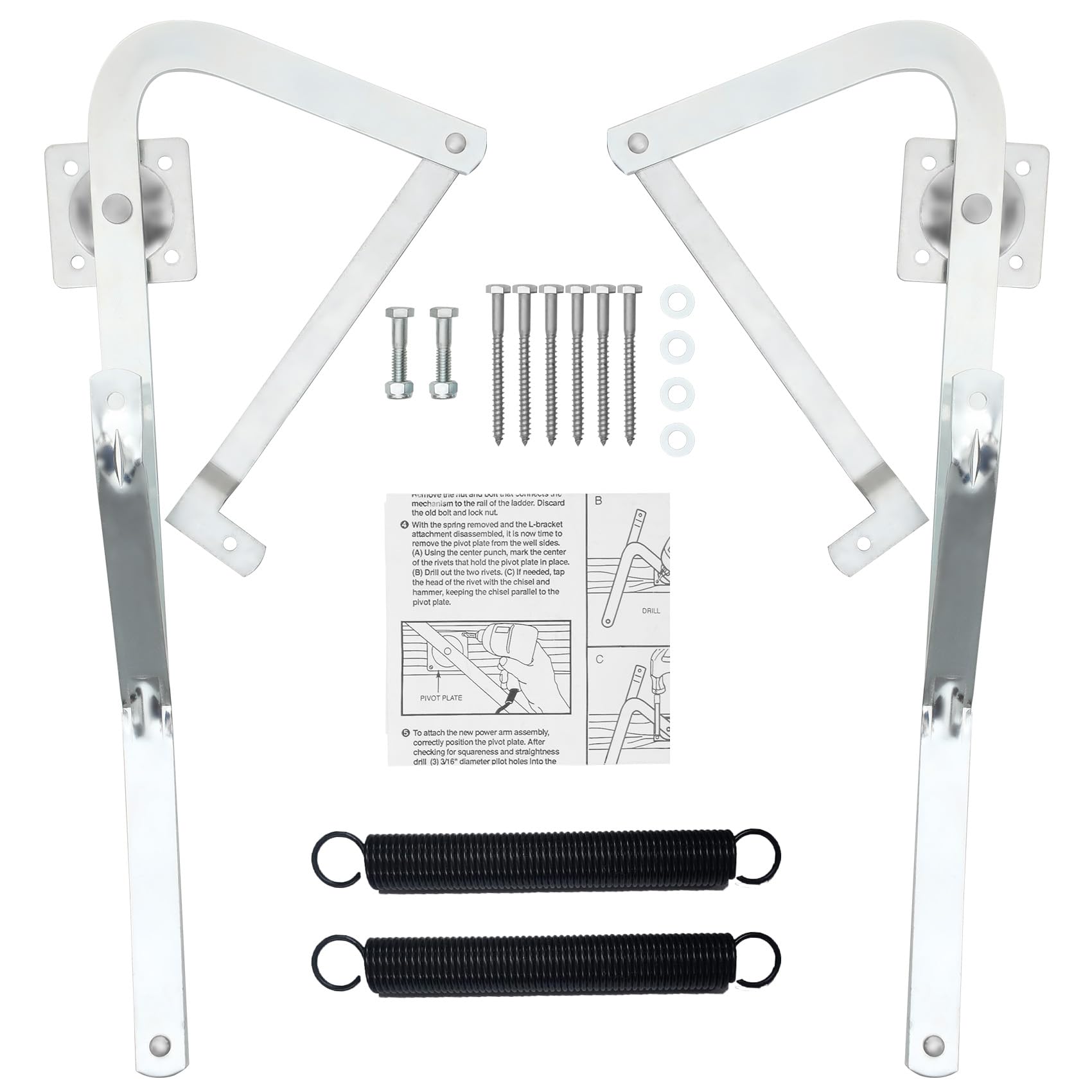 Vanesa 55-2 Attic Ladder Hinge Arms with Springs