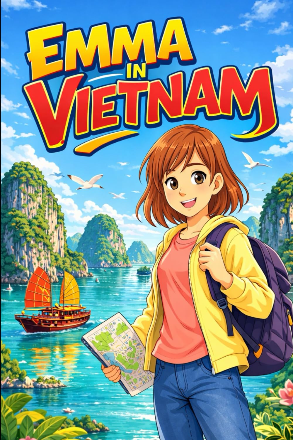 Emma in Vietnam: A Simple Story in Easy English for Kids and Early Learners, with Short Sentences, Visual Storytelling, Supporting Reading Skills, ... Development (Easy English Travel Stories)