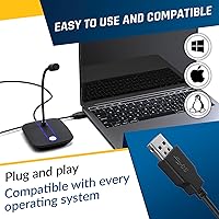Vista 5 de KLIM C4 Micrófono de computadora con botón de silencio - Micrófono USB para computadora y consola - Micrófono de escritorio profesional con audio