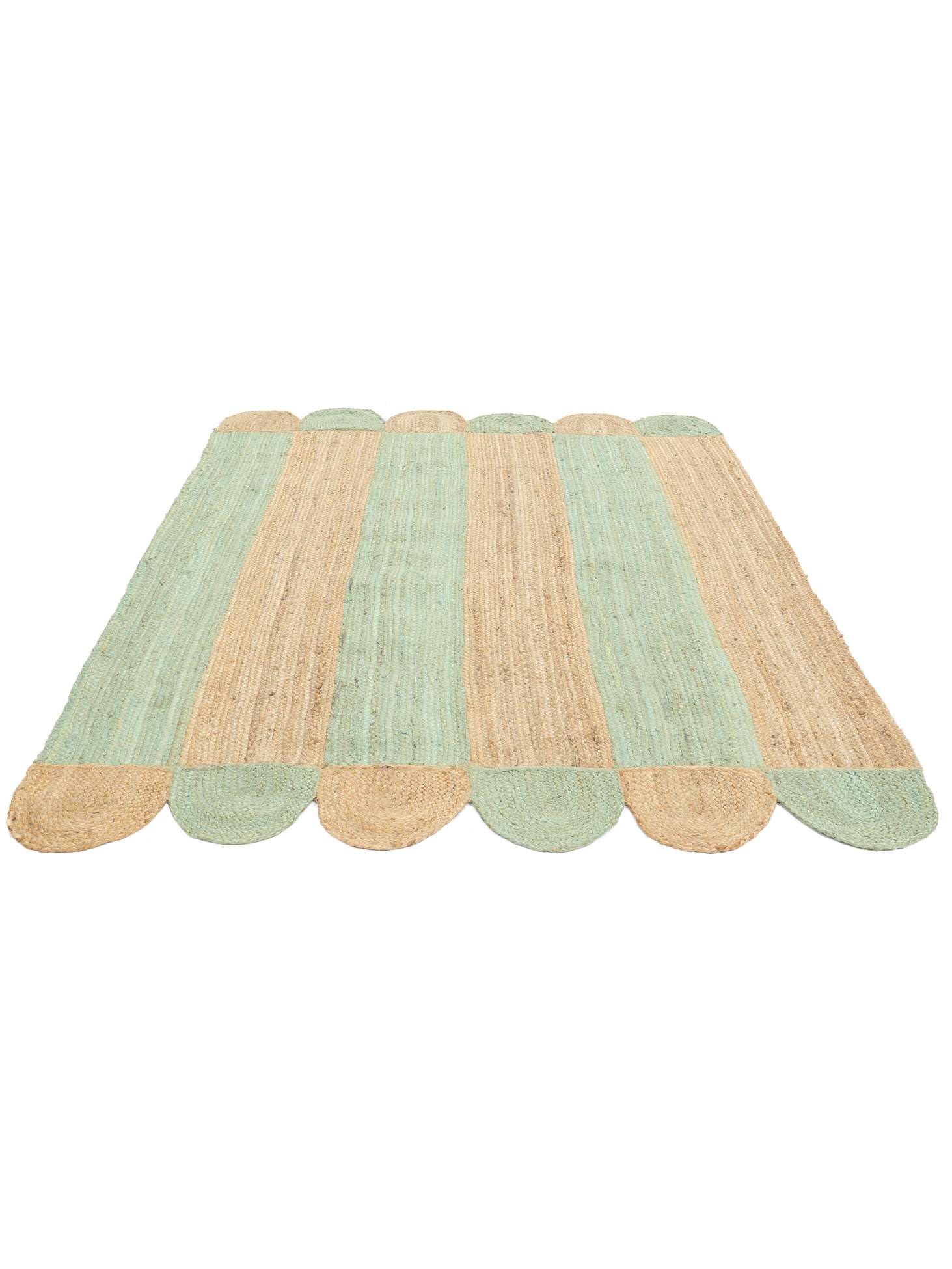 RugVista Elba Teppich, 160 x 230 cm, Grün/Beige