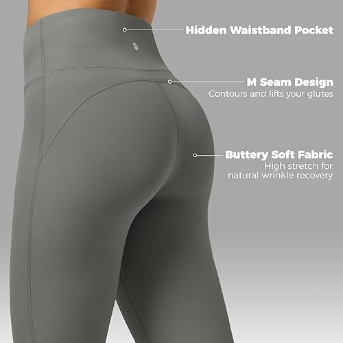 Miniatura 4 de Willit Butterflux - Pantalones de yoga para mujer, leggings de entrenamiento acampanados para mujer, control de abdomen, cintura alta, leggings de