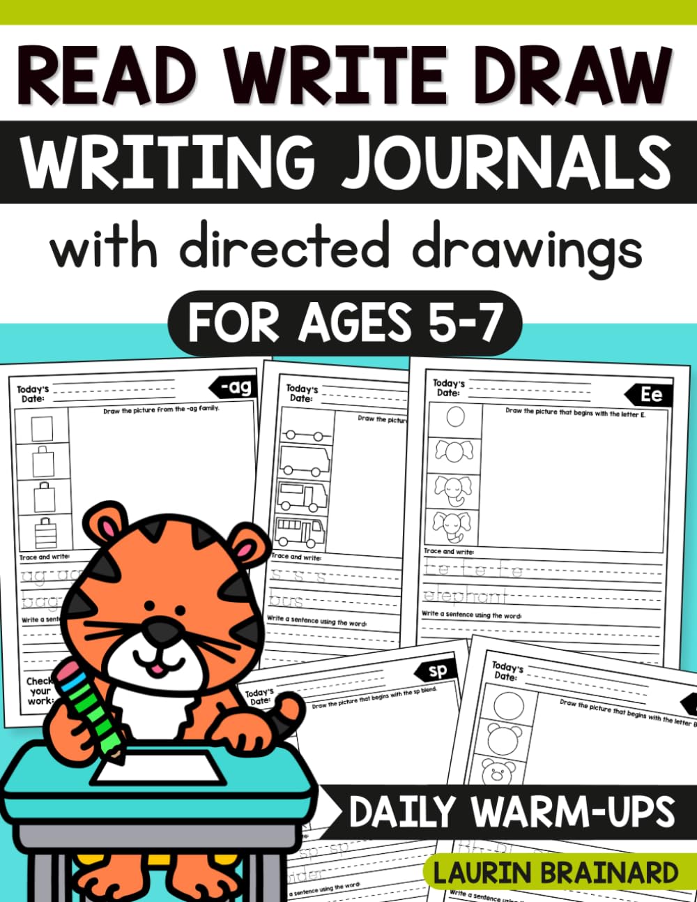 Read Write and Draw Writing Journals with Directed Drawings: for Kids Ages 5-7