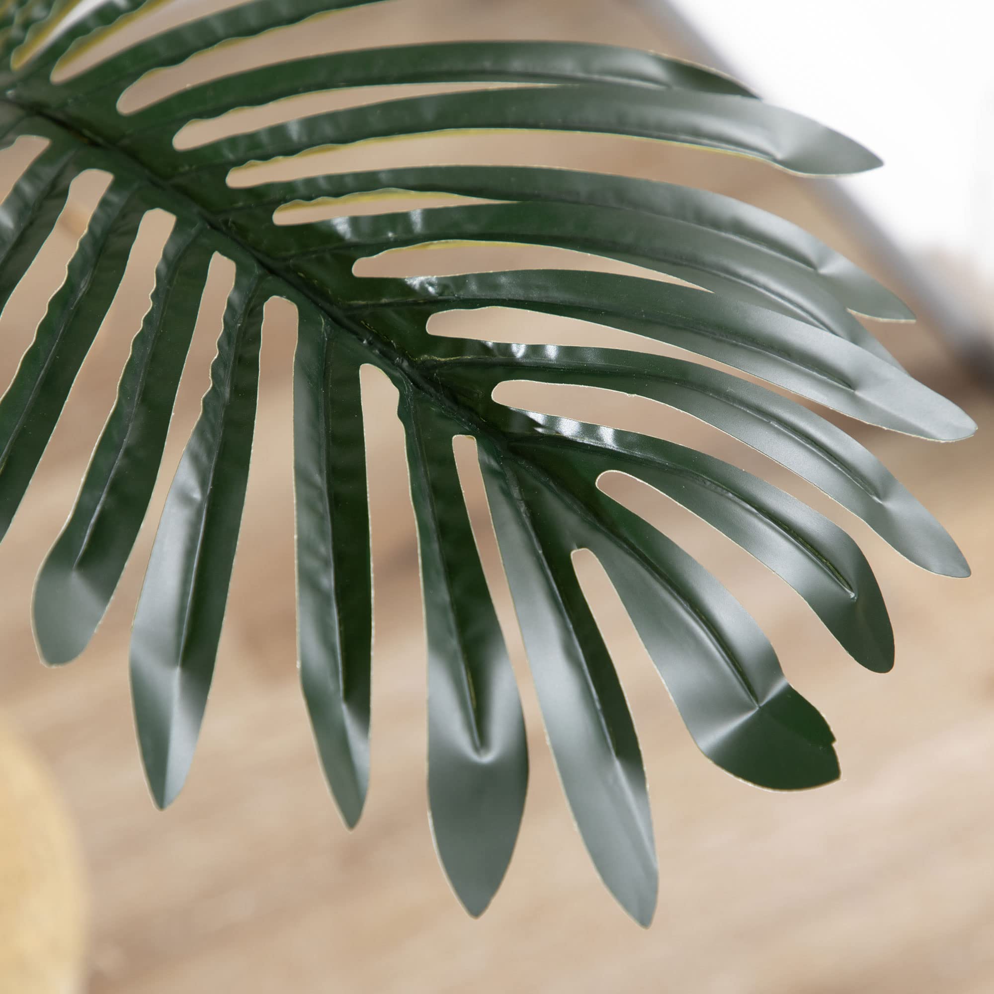 HOMCOM Palmier Areca Artificiel Arbre Artificiel 190 cm Pot Inclus Vert