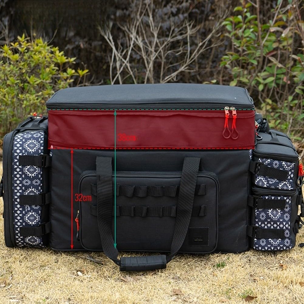 Borsa da campeggio ad alta capacità, Sacca di stoccaggio in tessuto Oxford, Borsone per attrezzi da viaggio, Viaggio per auto, Ampio trasportatore tenda, Attrezzatura esterna