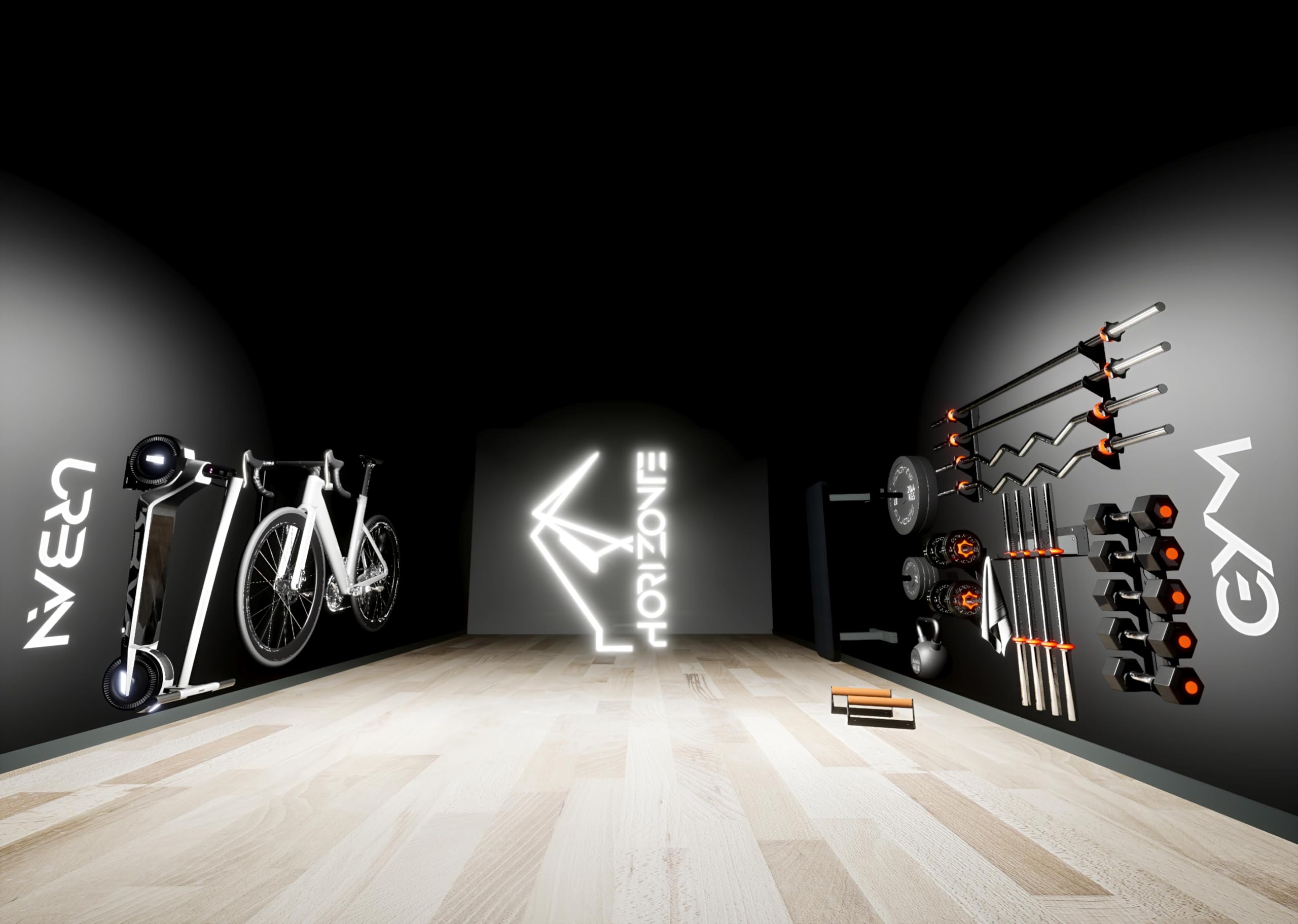 Horizonte Hantelhalter Wand – Kurzhantel Wandhalterung aus Stahl, platzsparende Hantel Aufbewahrung für Home Gym, kompatibel mit Standard-Kurzhanteln Sport & Freizeit