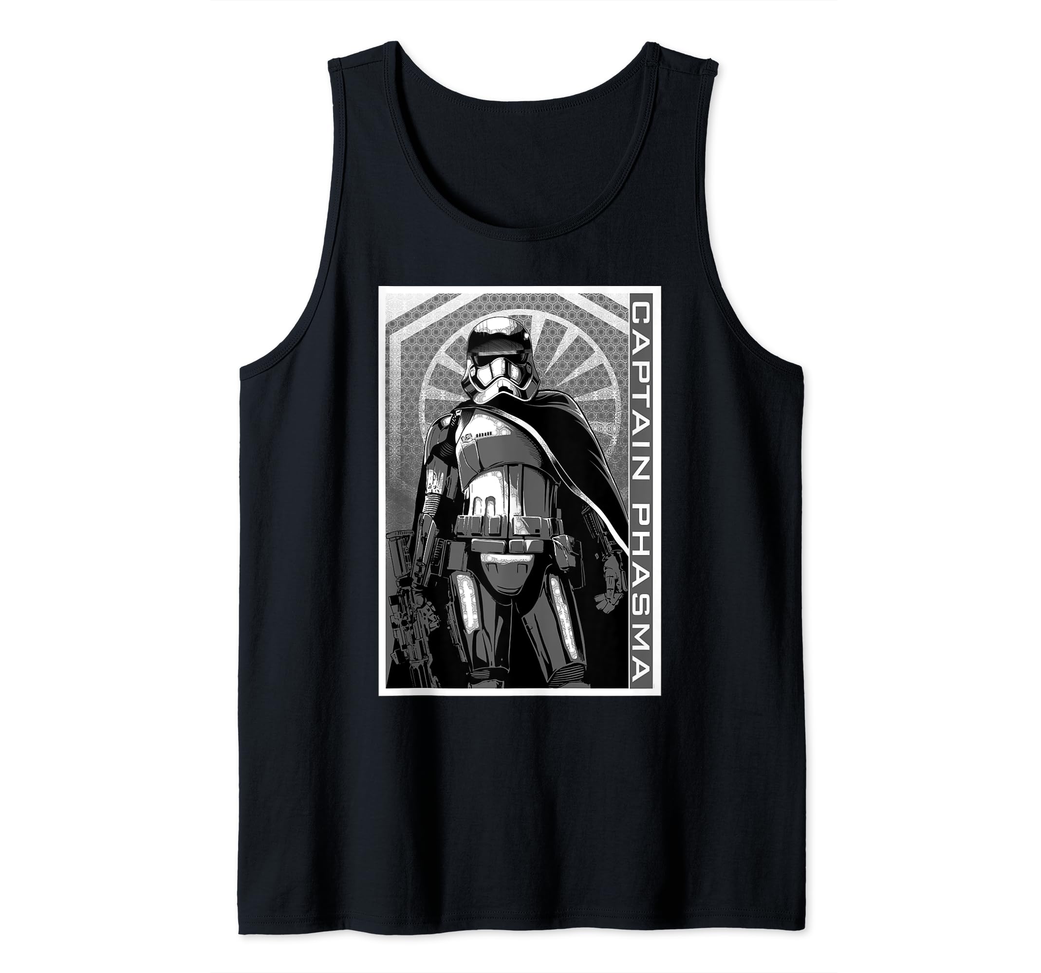 Star Wars Captain Phasma Portrait Tank Top, Black