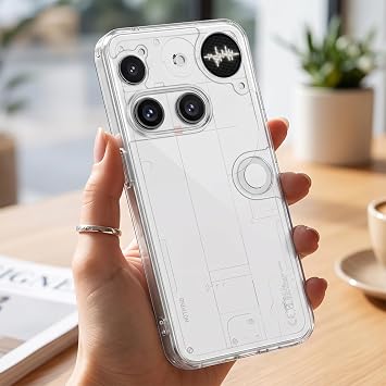 Nothing Phone 3 K l f Kamera Korumal  Darbe Emici  effaf Arka Kapak Tam  effaf [Nothing Phone 3 ile Uyumlu]