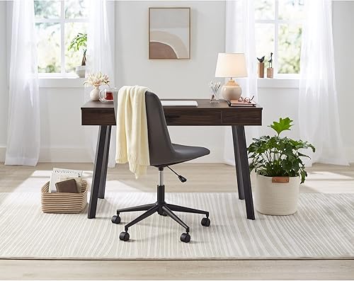 Miniatura 7 de Realspace Escritorio Lancott para computadora de 48 pulgadas de ancho, marrón oscuro