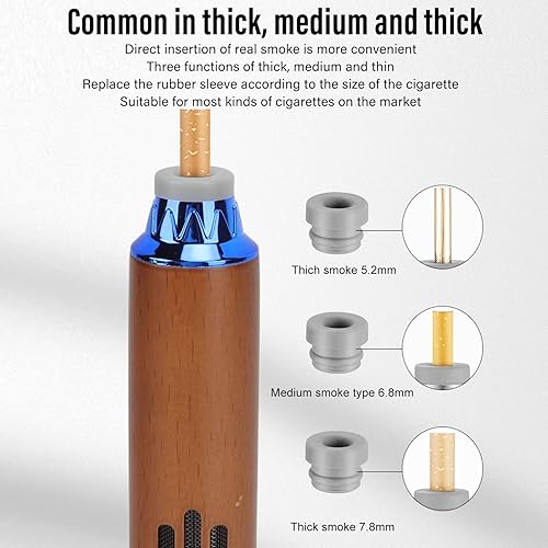 Miniatura 6 de TOPINCN Cenicero de coche, encendedor de cigarrillos, mini cenicero portátil para fumar para automóvil, soporte para cigarrillos antihollín,