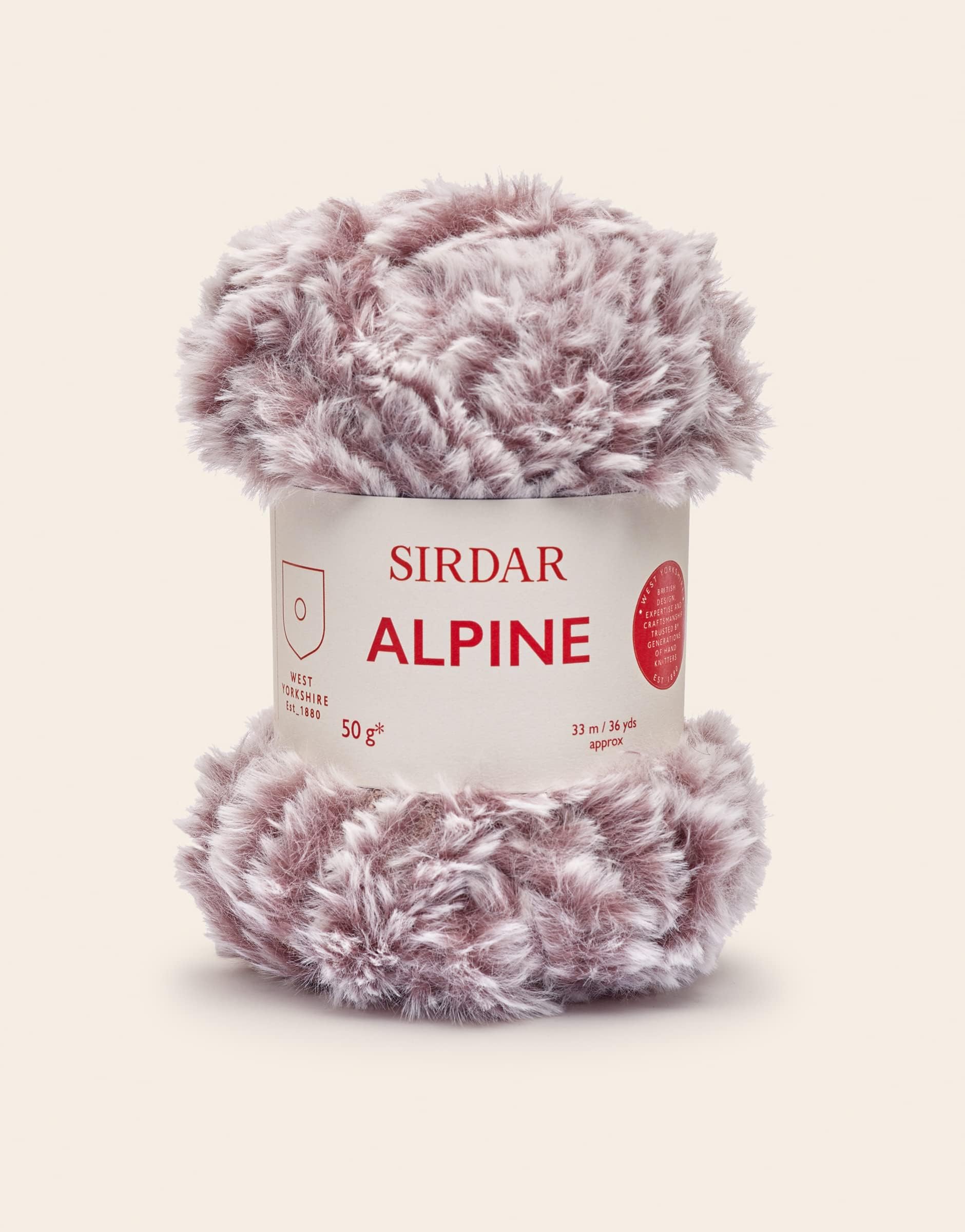 Sirdar Alpine, Luxe Faux Fur Yarn, Mink (408), 50g
